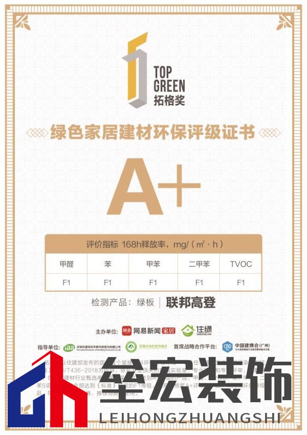 聯(lián)邦高登綠板連續(xù)三年榮獲拓格獎(jiǎng)A+認(rèn)證,樹(shù)立家居環(huán)保標(biāo)桿